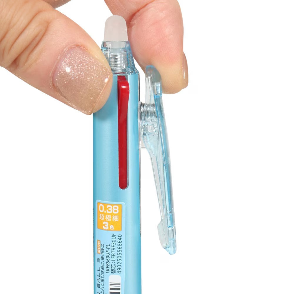 Pilot FRIXION BALL 3 Slim 0.38mm 3-Colour Erasable Ballpoint Pen (Pack of 4)
