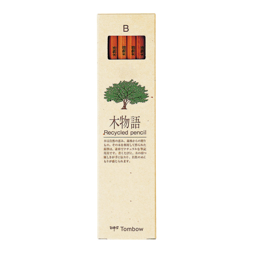Tombow Kimonogatari Tree Story Hexagon Axis Recycled Pencils (Pack of 12)