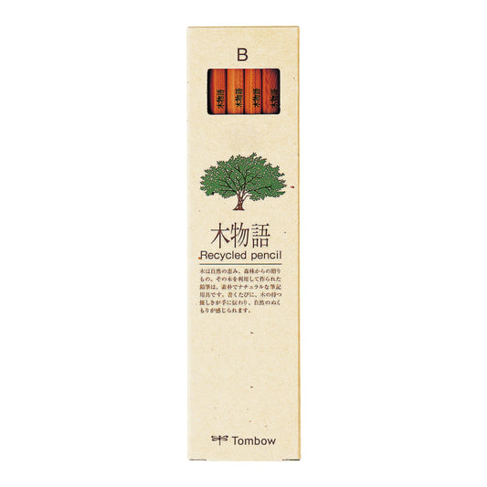 Tombow Kimonogatari Tree Story Hexagon Axis Recycled Pencils (Pack of 12)