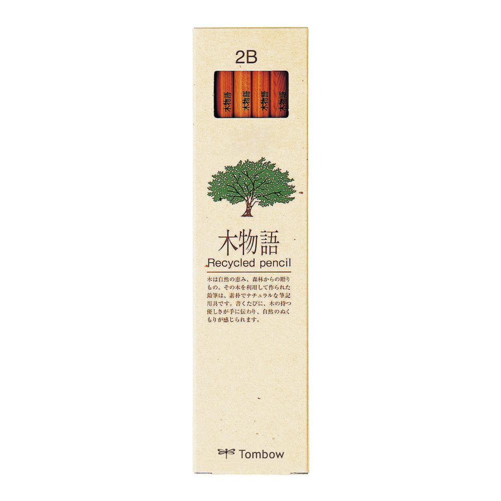 Tombow Kimonogatari Tree Story Hexagon Axis Recycled Pencils (Pack of 12)