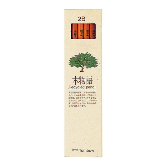 Tombow Kimonogatari Tree Story Hexagon Axis Recycled Pencils (Pack of 12)