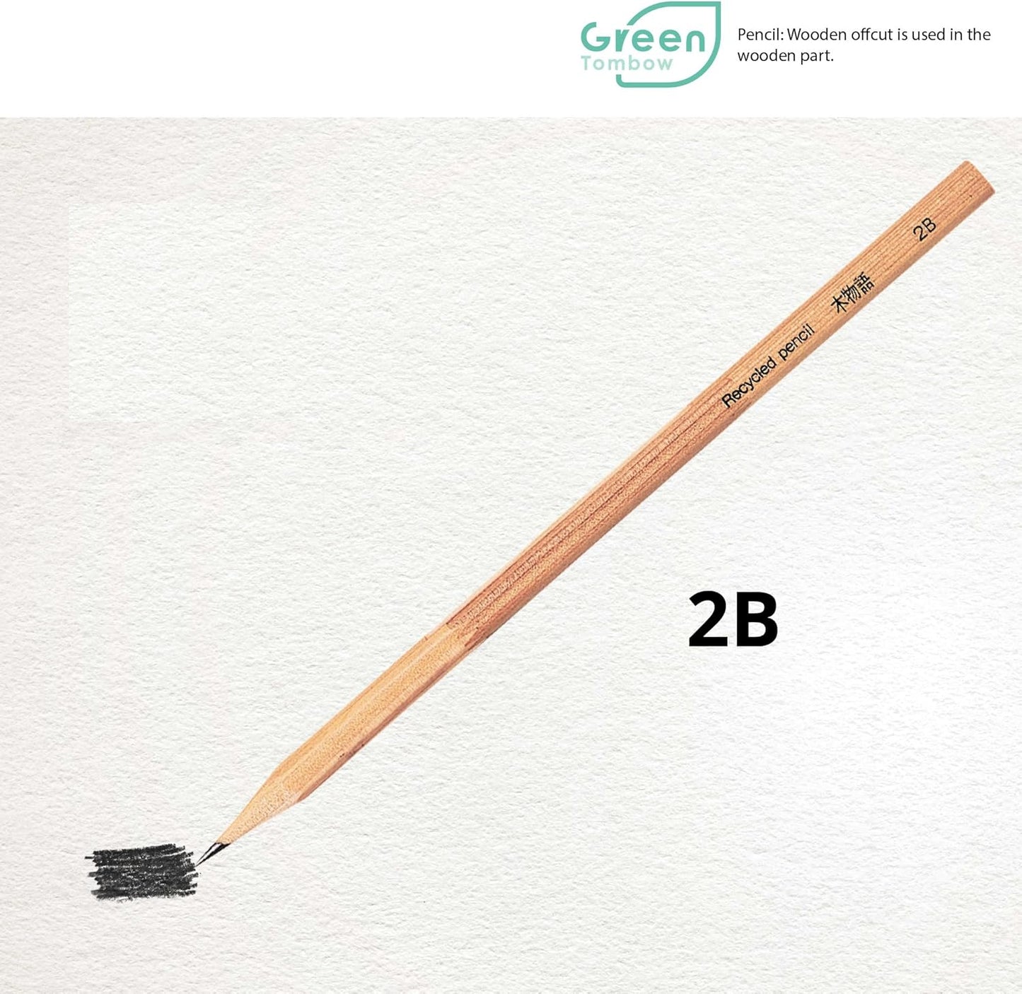 Tombow Kimonogatari Tree Story Hexagon Axis Recycled Pencils (Pack of 12)