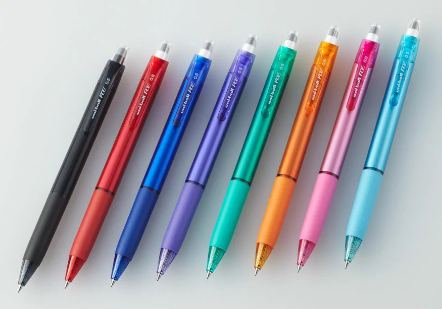 Uni ball R:E 0.5mm Erasable Ballpoint Pens (Pack of 8)