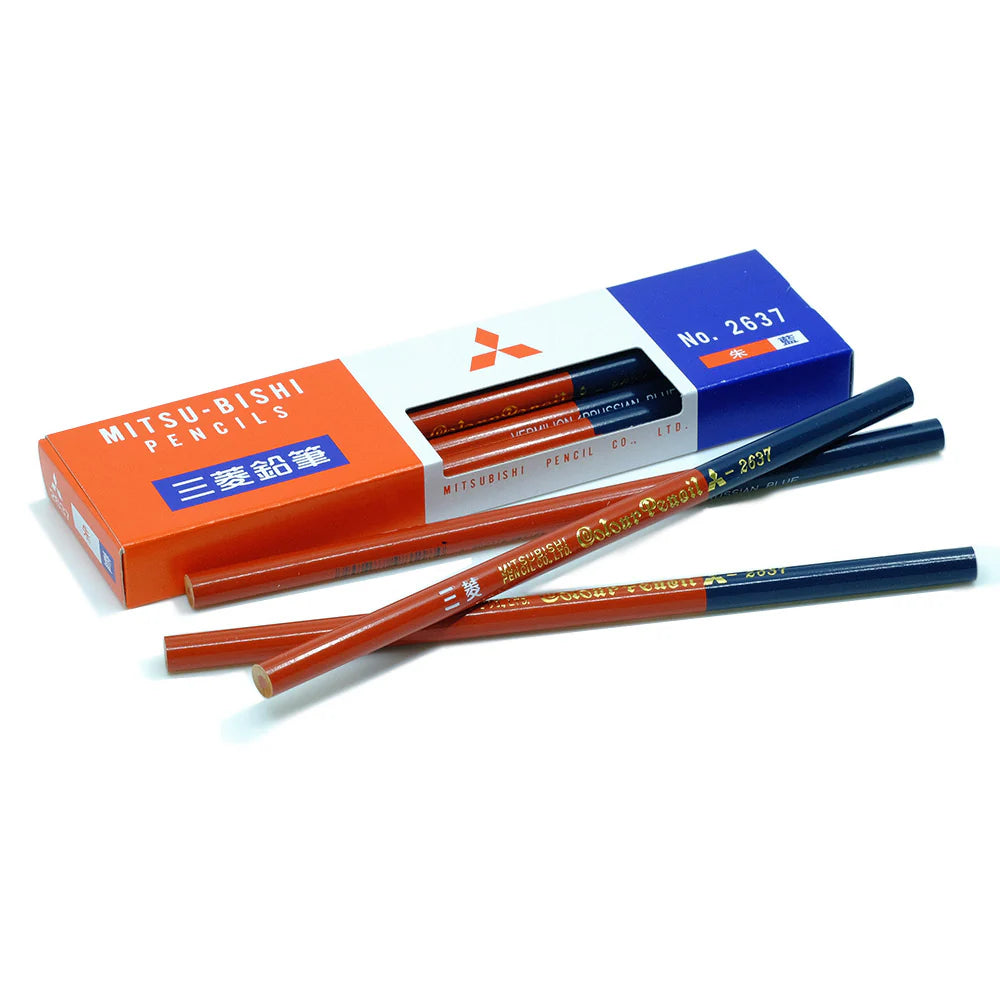 Uni No. 2637 Round Axis Mitsubishi Colored Pencils (Pack of 12)