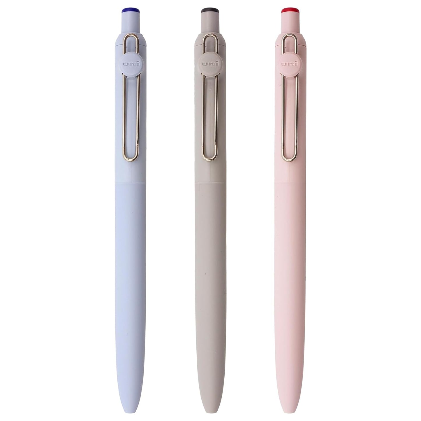 Uni ZENTO Basic 0.5mm Water-Based Black Blue Red Ballpoint Pen (Pack of 3)