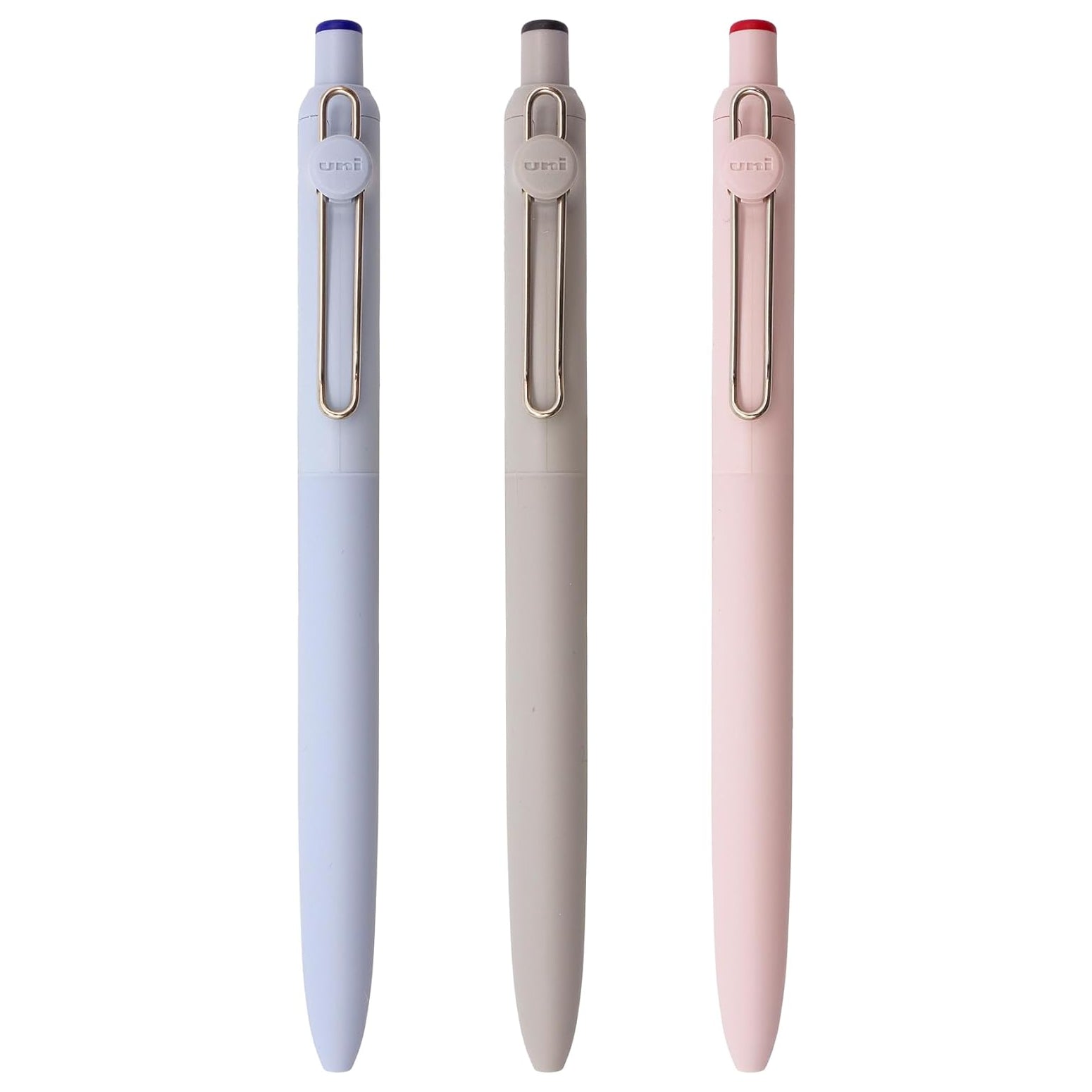 Uni ZENTO Basic 0.5mm Water-Based Black Blue Red Ballpoint Pen (Pack of 3)