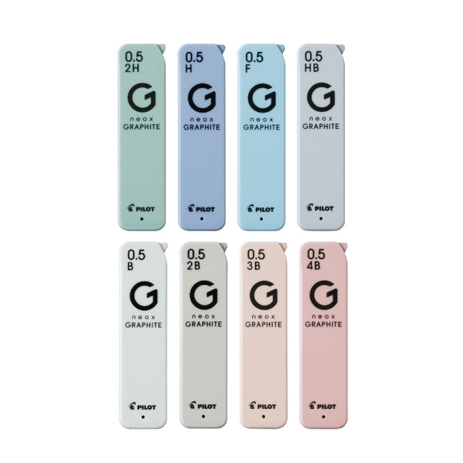 Pilot neox GRAPHITE 0.5mm High-Purity Refill Leads, 40pcs per tube (8 tubes)