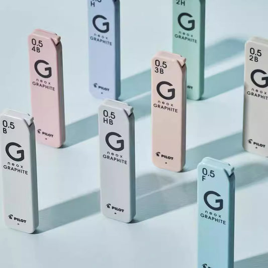 Pilot neox GRAPHITE 0.5mm High-Purity Refill Leads, 40pcs per tube (8 tubes)