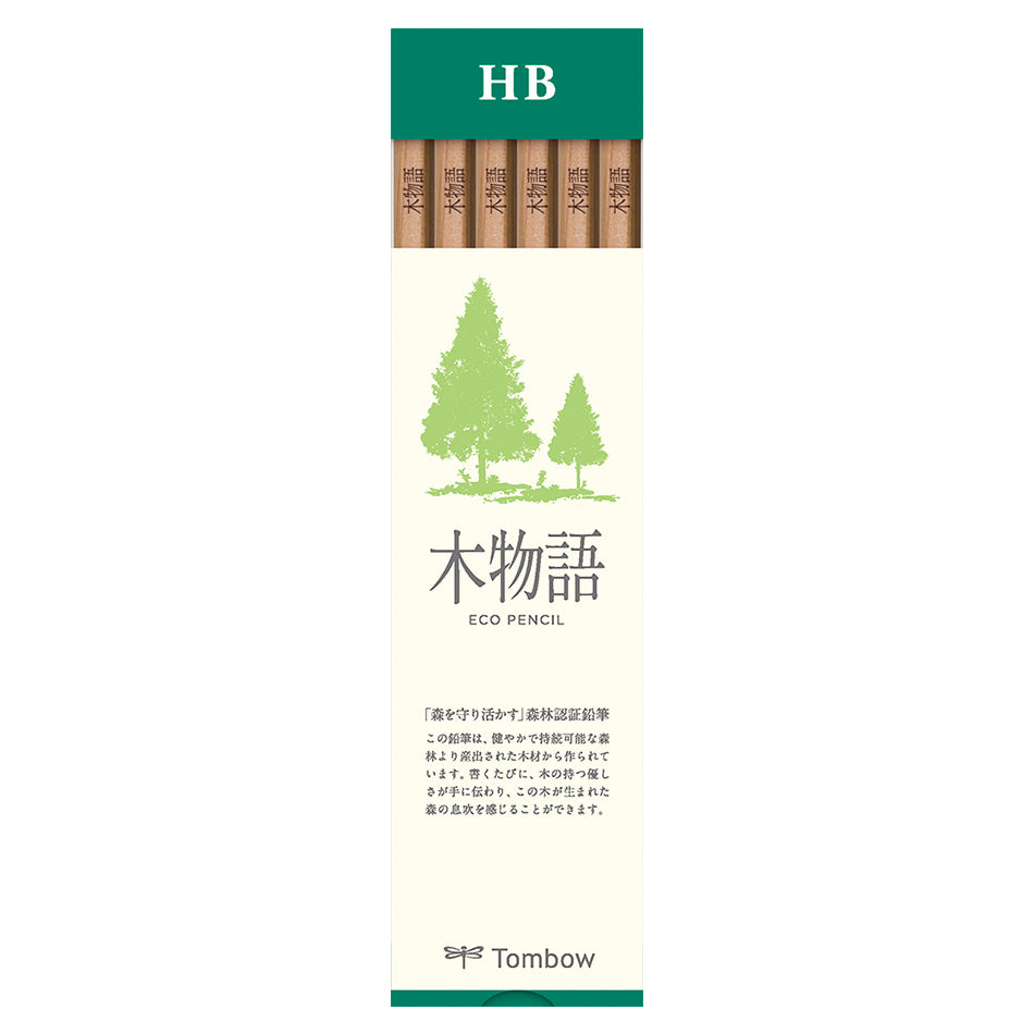 Tombow Kimonogatari Tree Story Hexagon Axis ECO Pencils (Pack of 12)