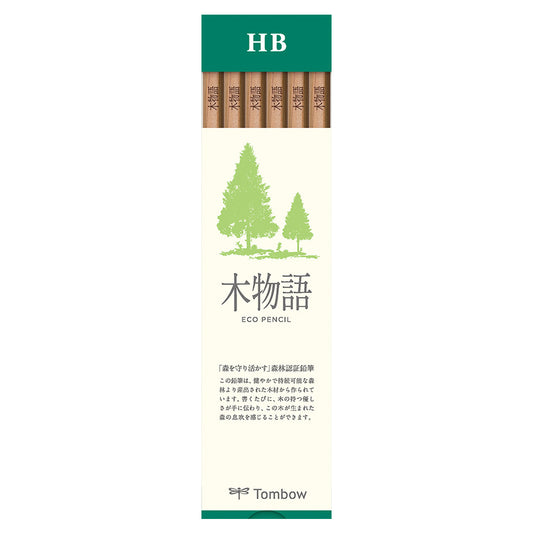Tombow Kimonogatari Tree Story Hexagon Axis ECO Pencils (Pack of 12)