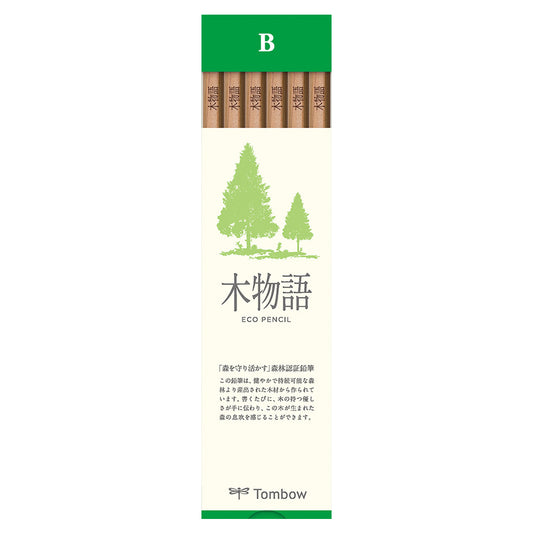 Tombow Kimonogatari Tree Story Hexagon Axis ECO Pencils (Pack of 12)