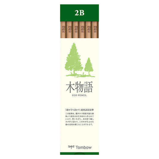 Tombow Kimonogatari Tree Story Hexagon Axis ECO Pencils (Pack of 12)