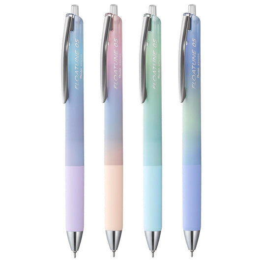 Pentel Airy Design FLOATUNE 0.5mm Black Ink Ballpoint Pens (Pack of 4)