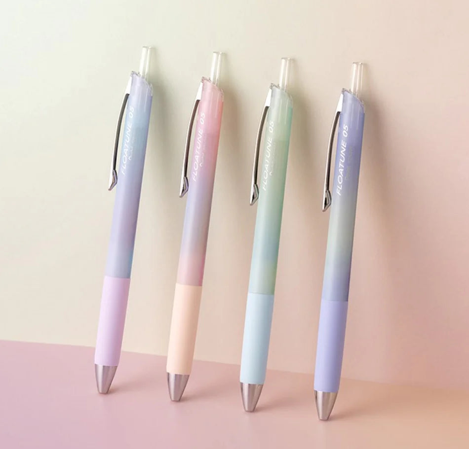 Pentel Airy Design FLOATUNE 0.5mm Black Ink Ballpoint Pens (Pack of 4)