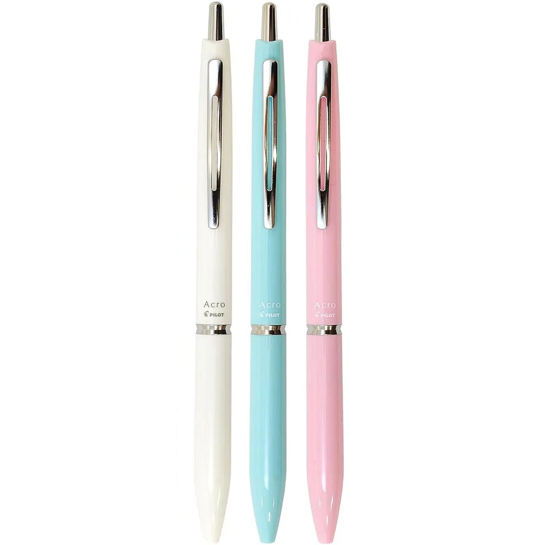 Pilot Acro 300 0.5mm Oil-based Black Ink Ballpoint Pens (Pack of 3)