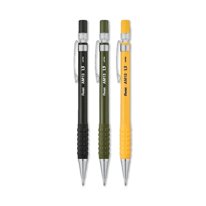 Pentel AMAIN 1.3 mm B Mechanical Pencils (Pack of 3)