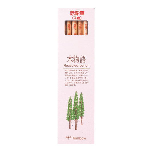 Tombow Kimonogatari Tree Story Round Axis Recycled Pencils (Pack of 12)