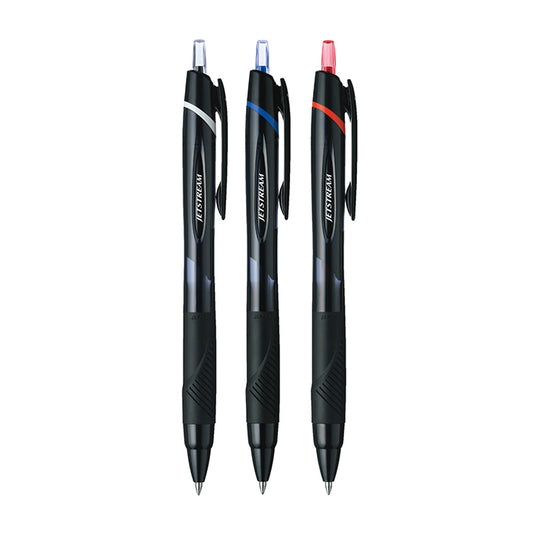Uni JETSTREAM 0.7mm Black, Blue, Red Ink Ballpoint Pens (Pack of 3)
