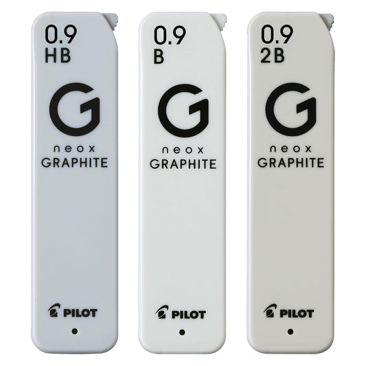 Pilot neox GRAPHITE 0.9mm High-Purity Refill Leads, 36pcs per tube (3 tubes)