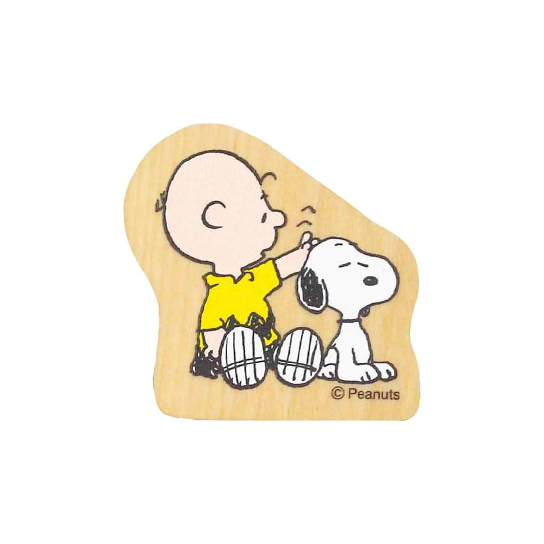 KODOMO NO KAO PEANUTS Snoopy Wood Piece Stamp