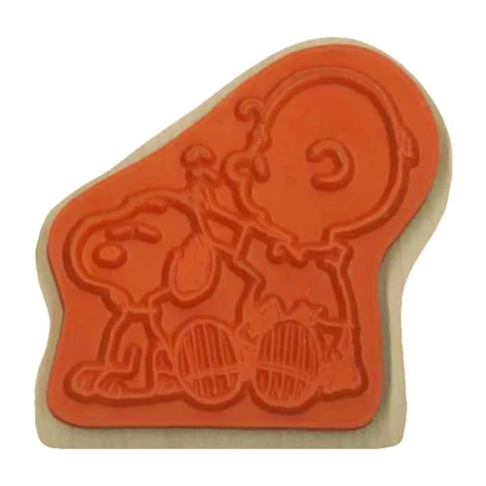 KODOMO NO KAO PEANUTS Snoopy Wood Piece Stamp