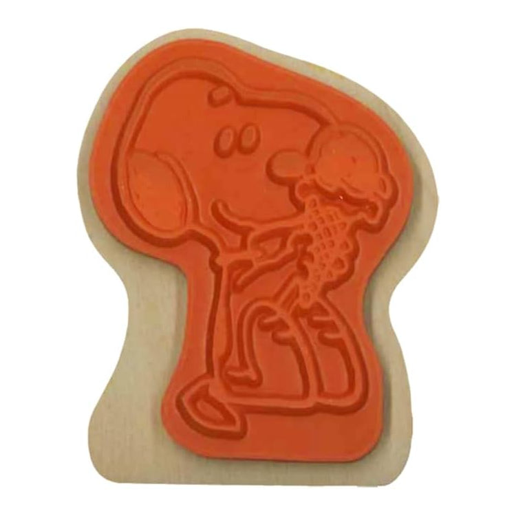 KODOMO NO KAO PEANUTS Snoopy Wood Piece Stamp