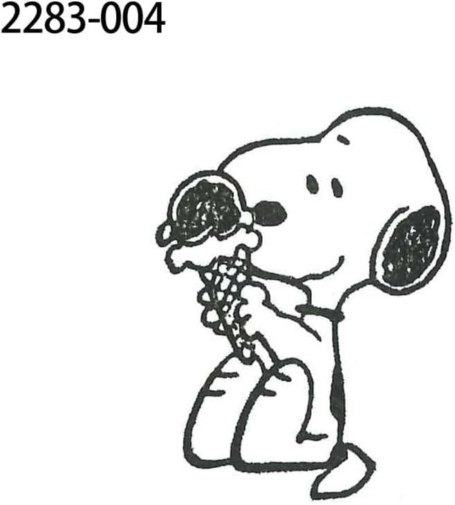 KODOMO NO KAO PEANUTS Snoopy Wood Piece Stamp