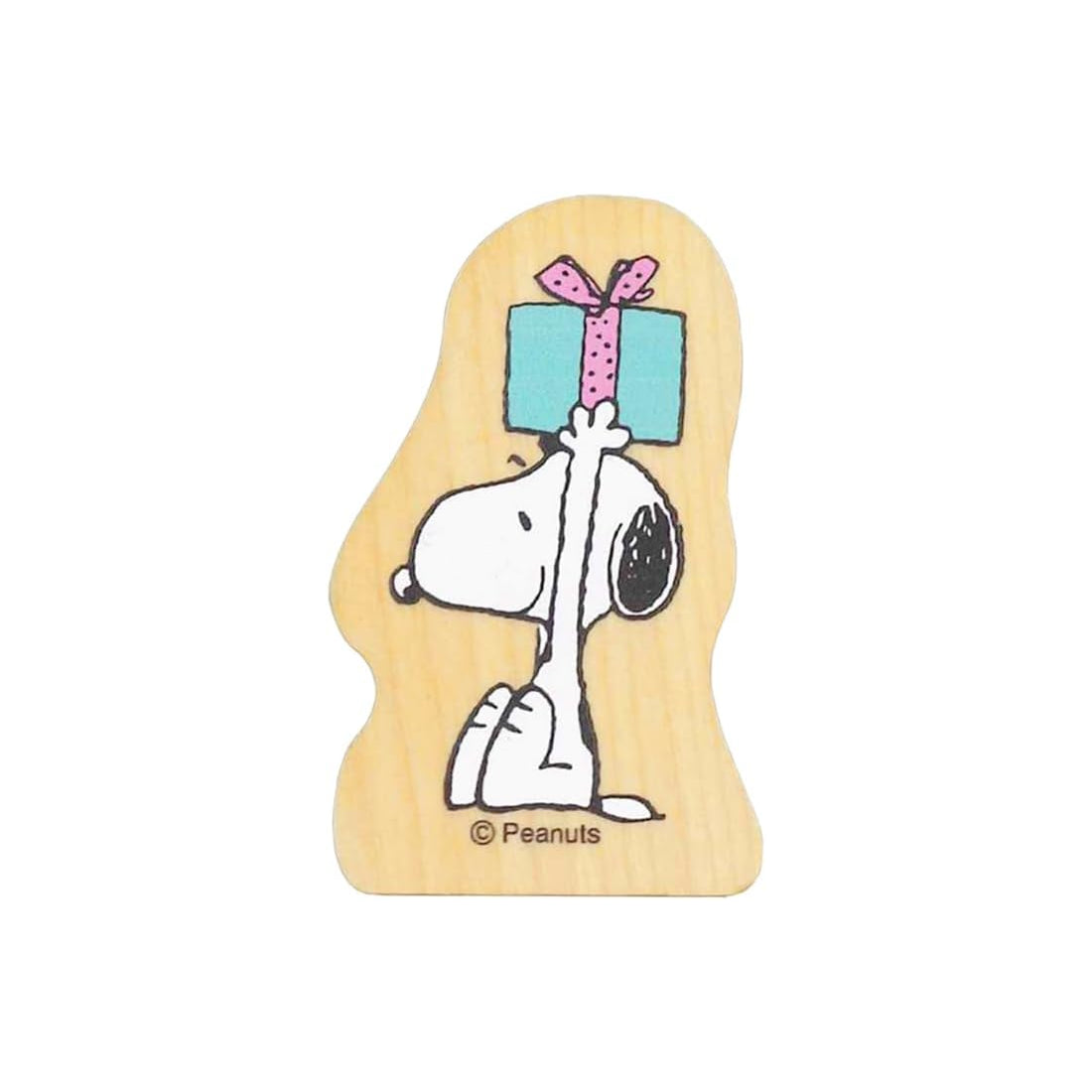 KODOMO NO KAO PEANUTS Snoopy Wood Piece Stamp