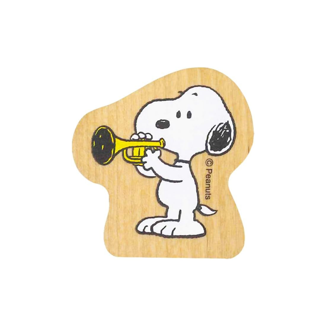 KODOMO NO KAO PEANUTS Snoopy Wood Piece Stamp