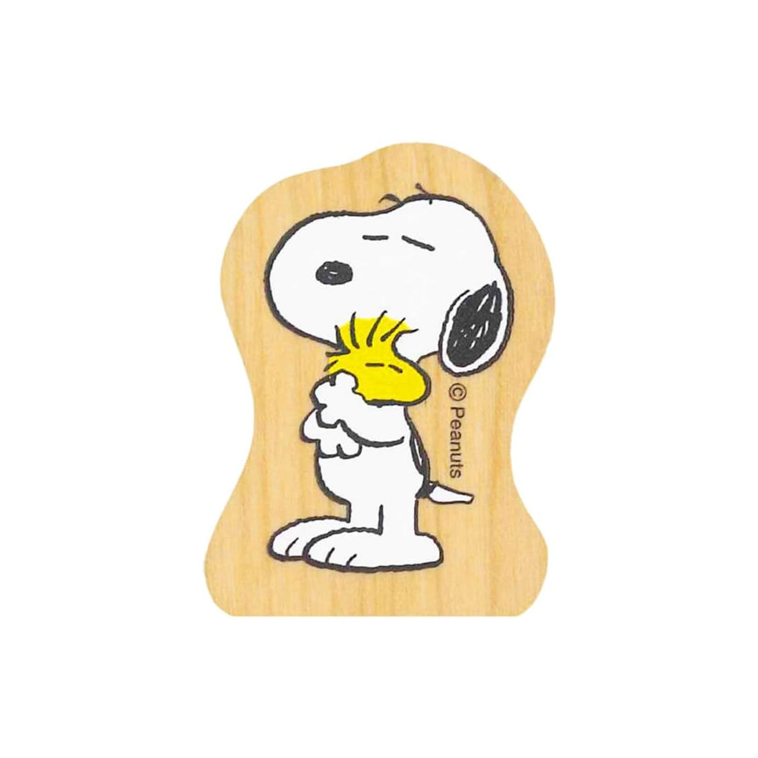 KODOMO NO KAO PEANUTS Snoopy Wood Piece Stamp