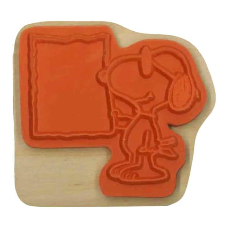 KODOMO NO KAO PEANUTS Snoopy Wood Piece Stamp
