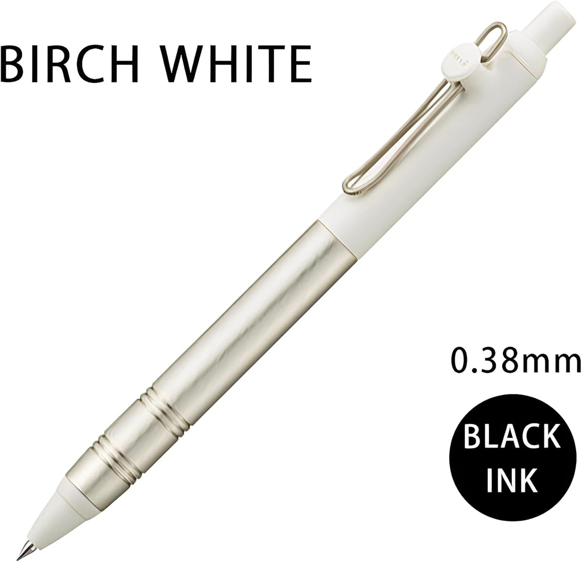 Uni ZENTO Flow 0.38mm Water-Based Black Ink Ballpoint Pen