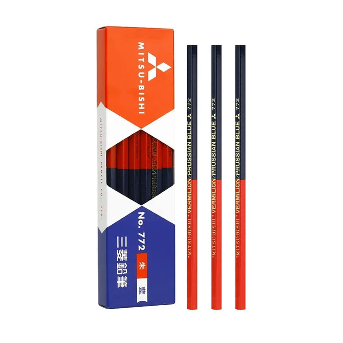 Uni No. 772 Hexagon Axis Mitsubishi Colored Pencils (Pack of 12)