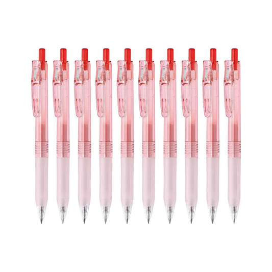 Zebra BIOTUBE X SARASA Clip 0.5mm Red Ink Ballpoint Pens (Pack of 10)