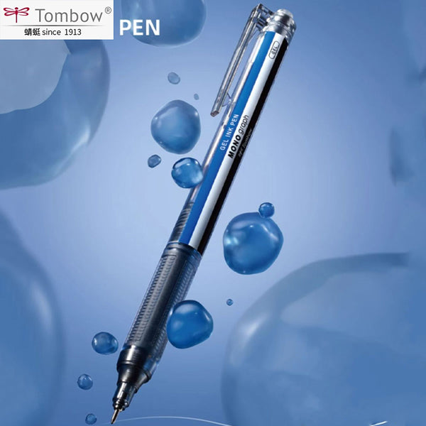 Tombow Mono Graph Lite 0.5mm Black, Blue, Red Gel Ink Pens (Pack of 3)