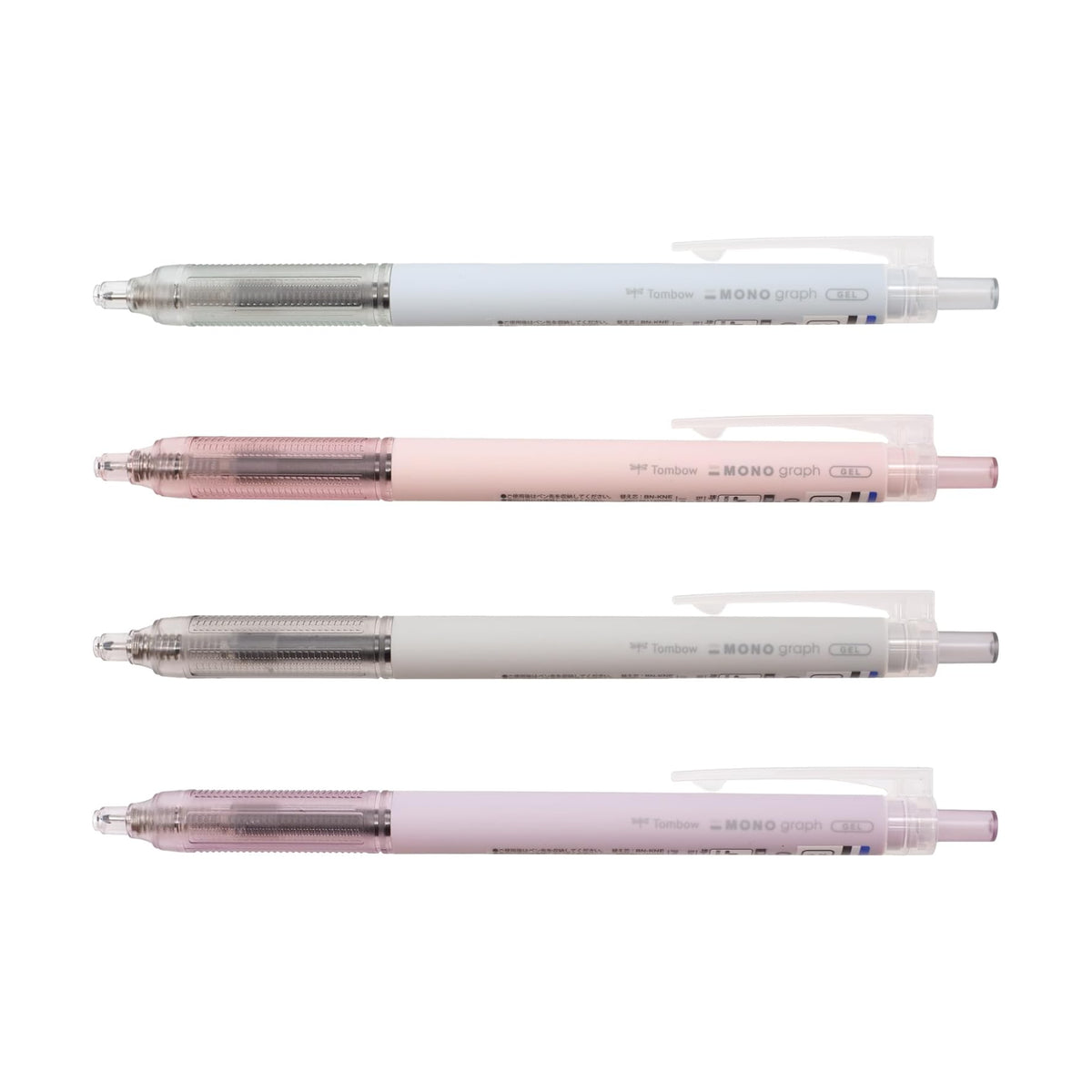 Tombow Mono Graph Lite 0.5mm Black Gel Ink Pens (Pack of 4)