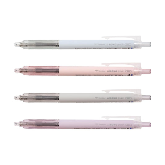Tombow Mono Graph Lite 0.5mm Black Gel Ink Pens (Pack of 4)
