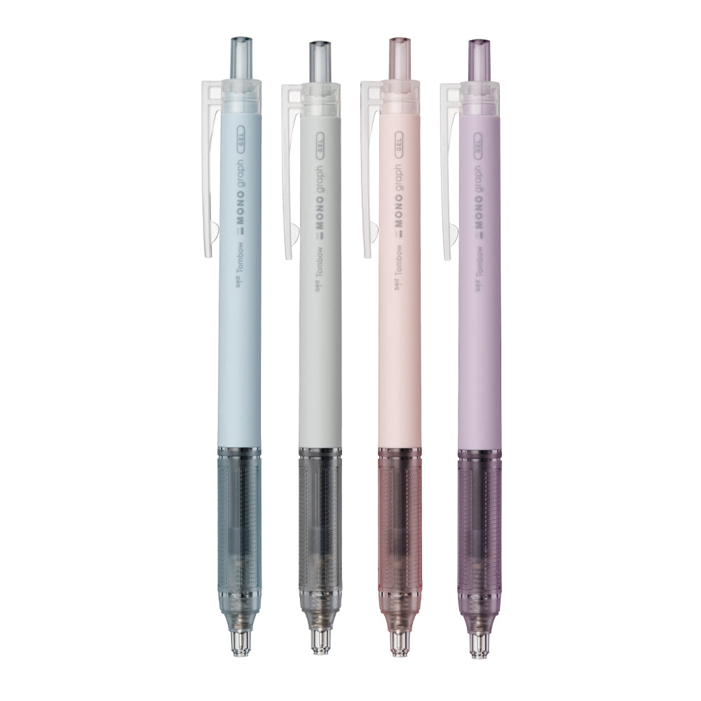 Tombow Mono Graph Lite 0.5mm Black Gel Ink Pens (Pack of 4)