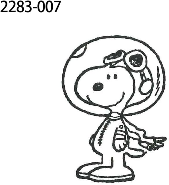 KODOMO NO KAO PEANUTS Snoopy Wood Piece Stamp