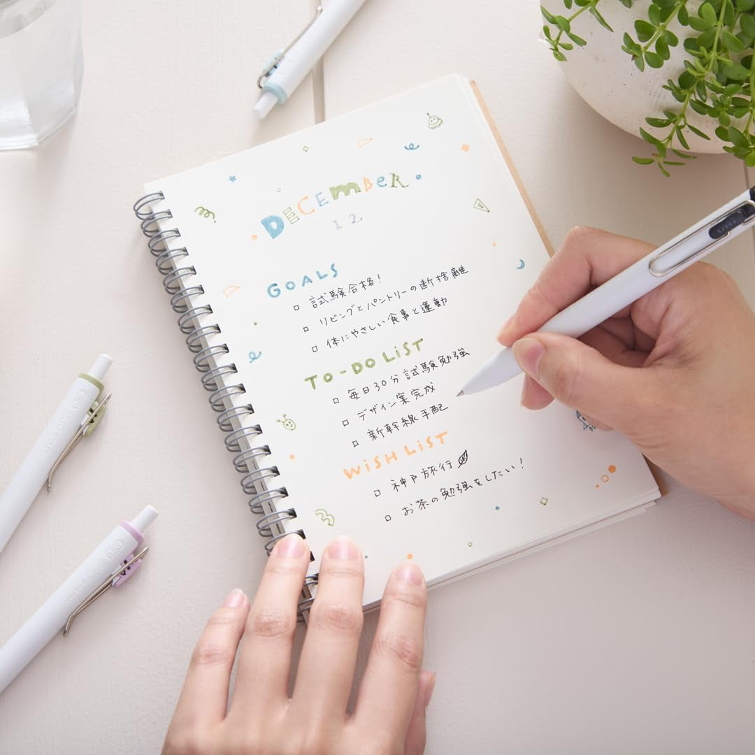 Uni one FIKA COLOR 0.38mm Gel Pens (Pack of 8)