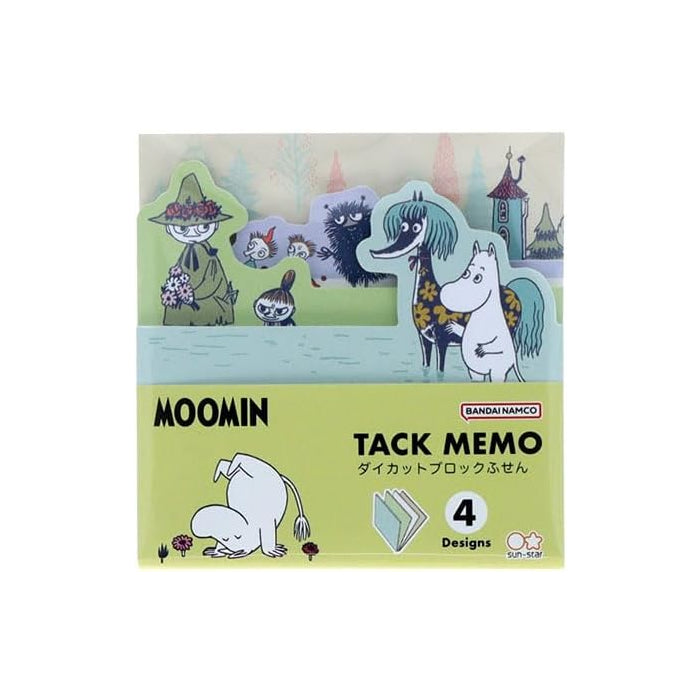 Sun-Star Bandai Namco Moomin Daily Life Die-Cut Sticky Track Memo (60 Sheets)