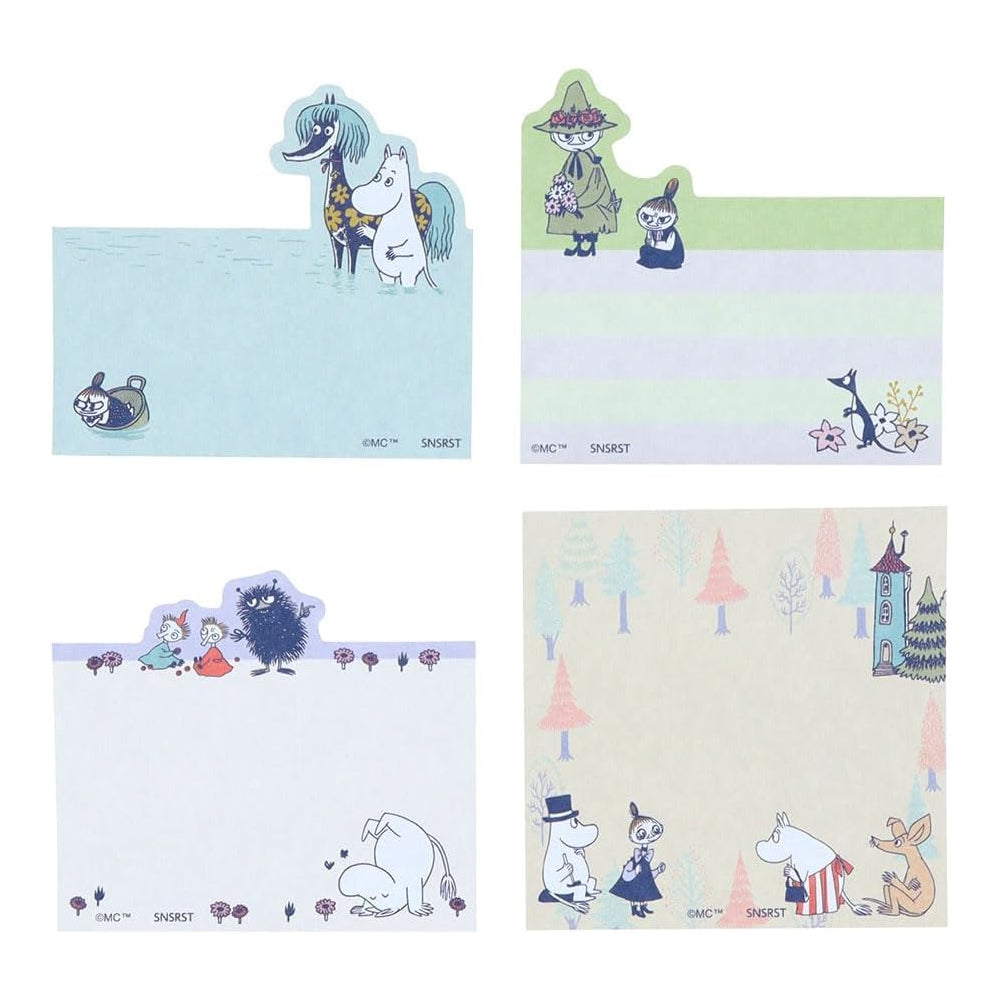 Sun-Star Bandai Namco Moomin Daily Life Die-Cut Sticky Track Memo (60 Sheets)