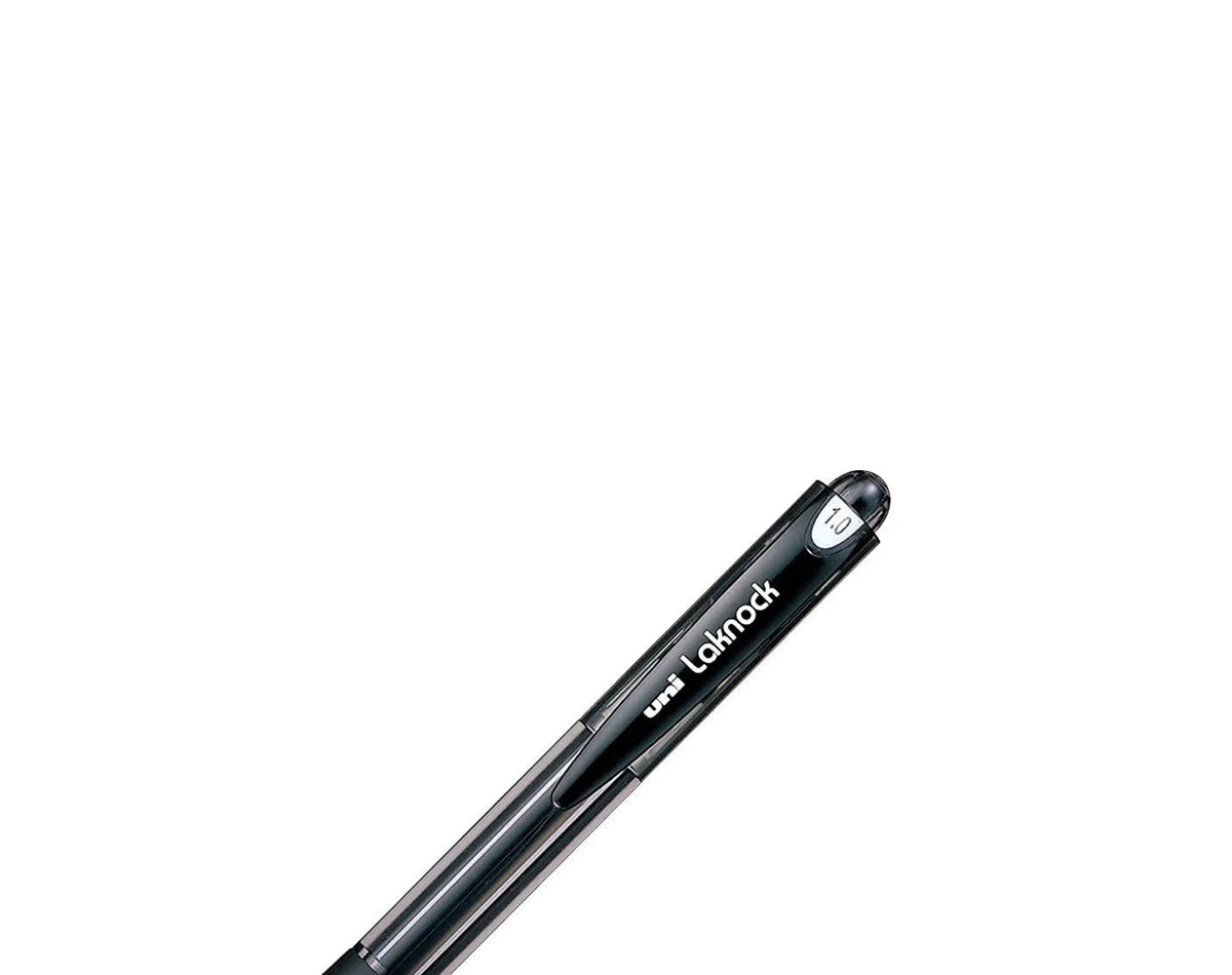 Uni Very Laknock Oil-based 1.0mm Retractable Ballpoint Pens (Pack of 10)