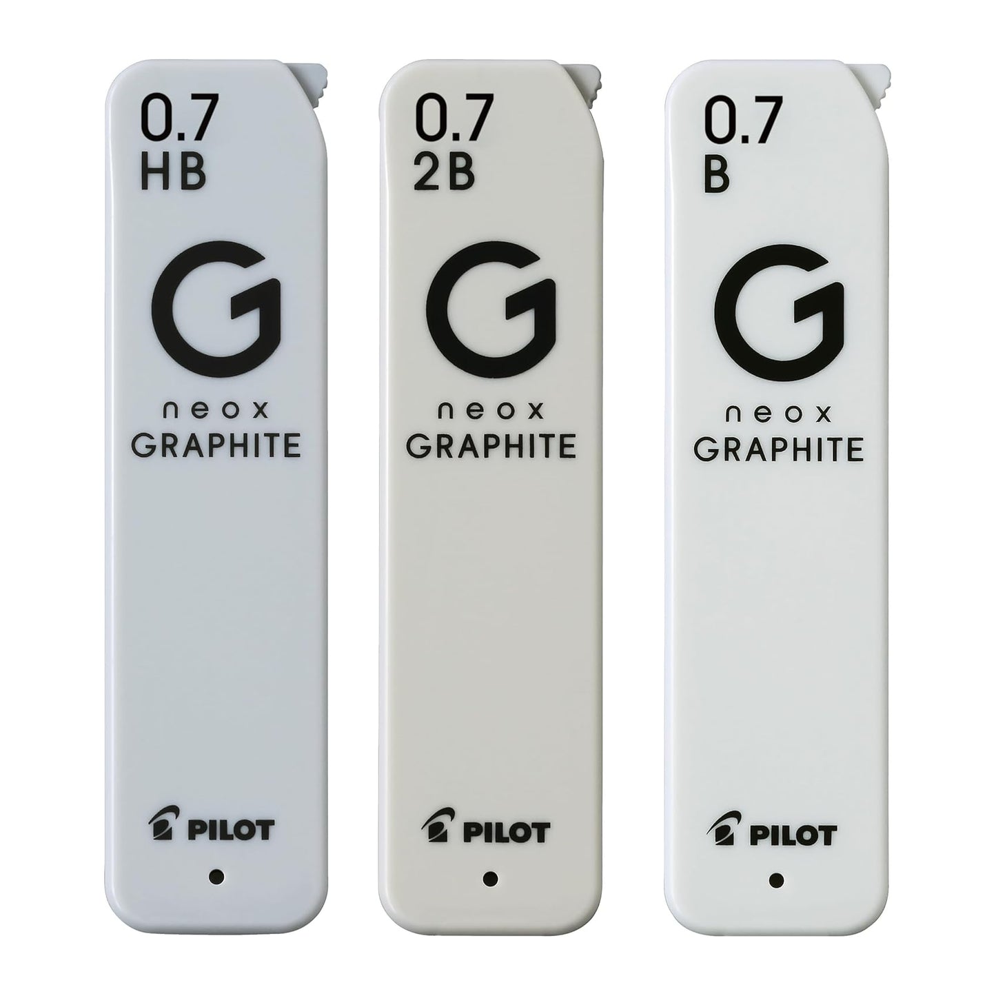 Pilot neox GRAPHITE 0.7mm High-Purity Refill Leads, 40pcs per tube (3 tubes)