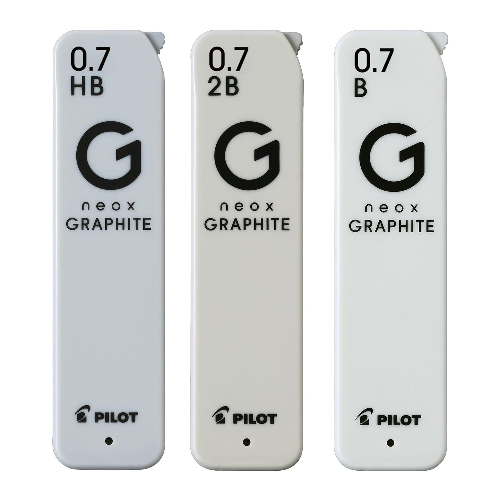 Pilot neox GRAPHITE 0.7mm High-Purity Refill Leads, 40pcs per tube (3 tubes)