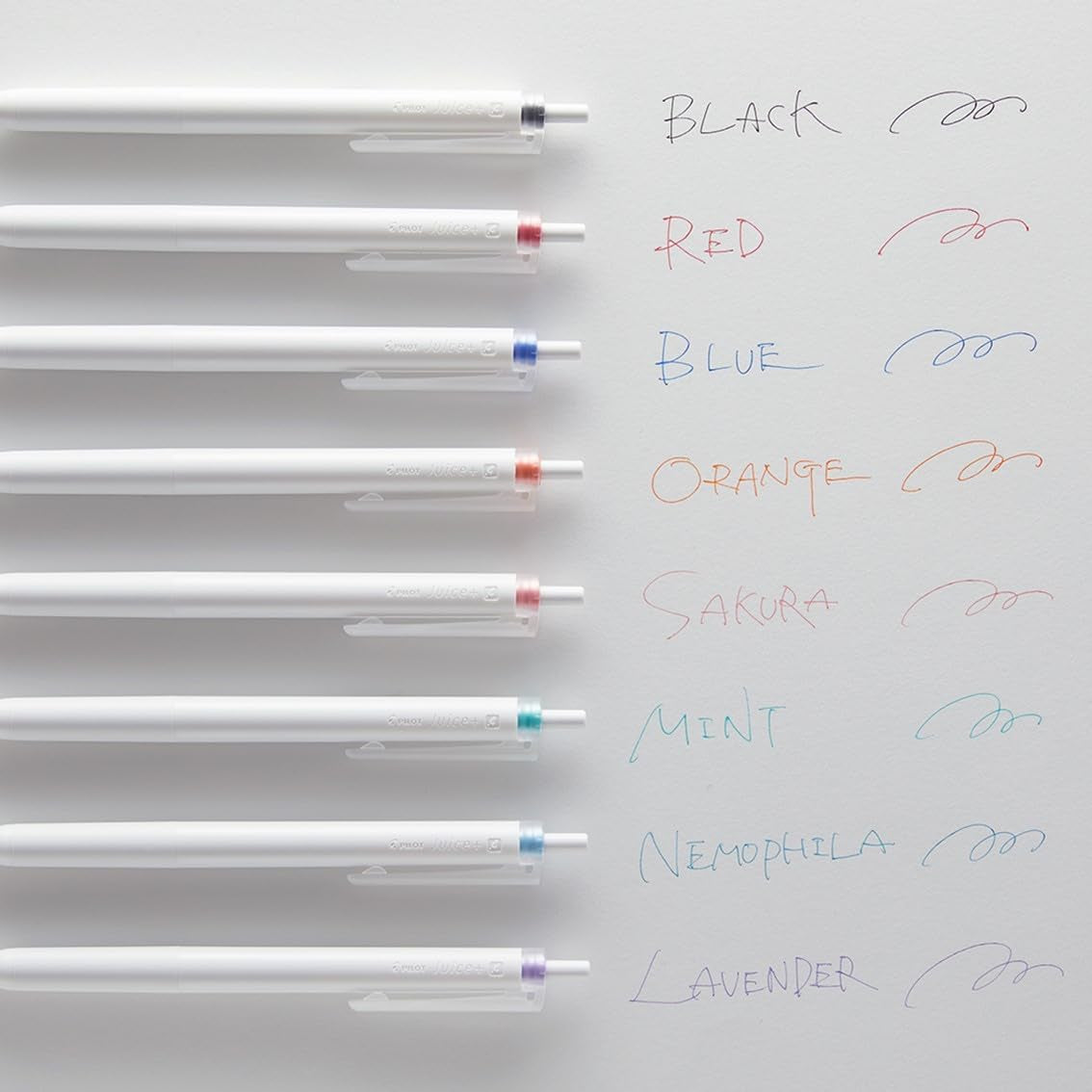 Pilot Juice + 0.4mm Retractable Synergy Tip Gel Ink Pens 8-Colour Set
