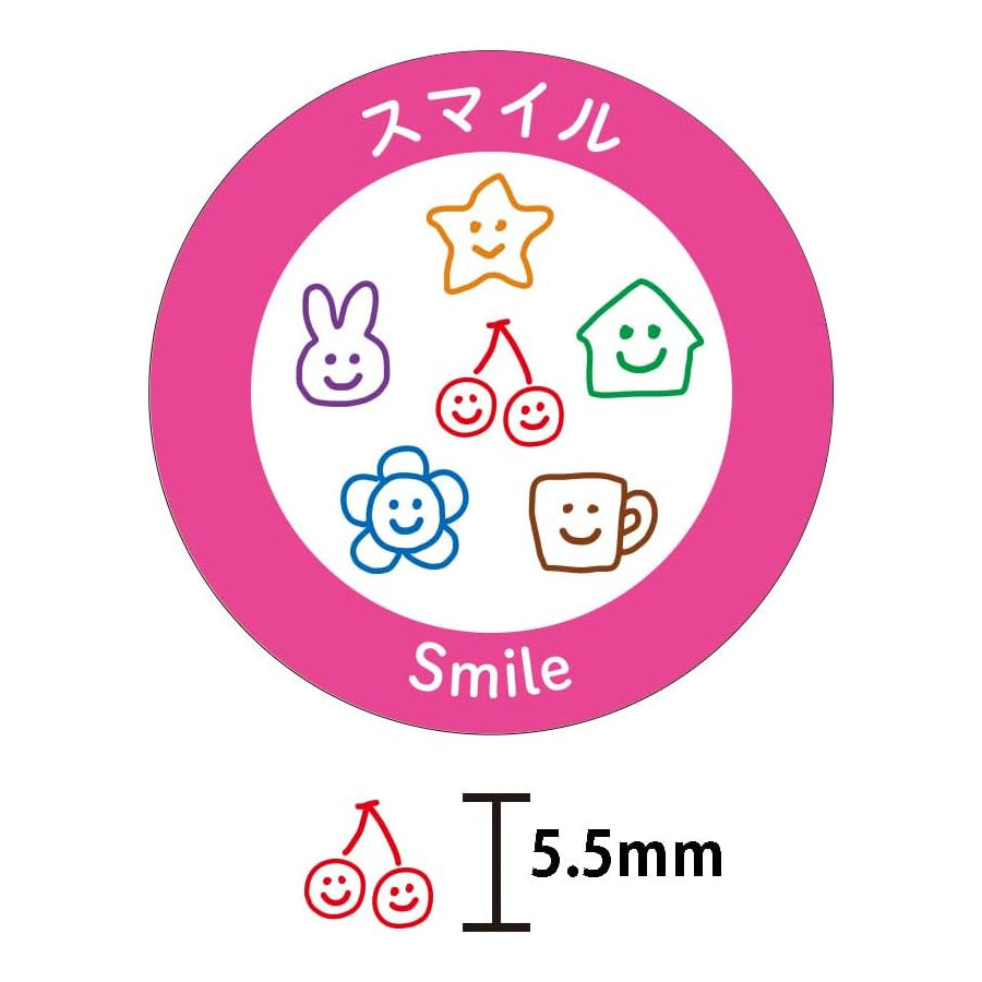 KODOMO NO KAO Pochitto6 Push-Button Self-inking Stamp