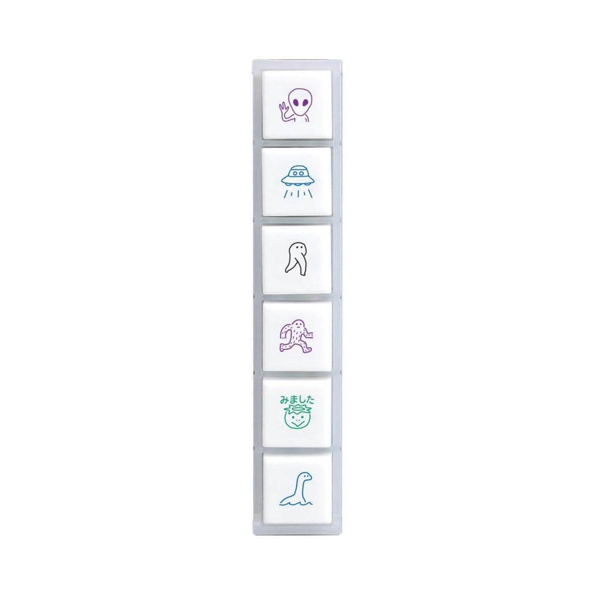 KODOMO NO KAO Pochitto6 Push-Button Self-inking Stamp