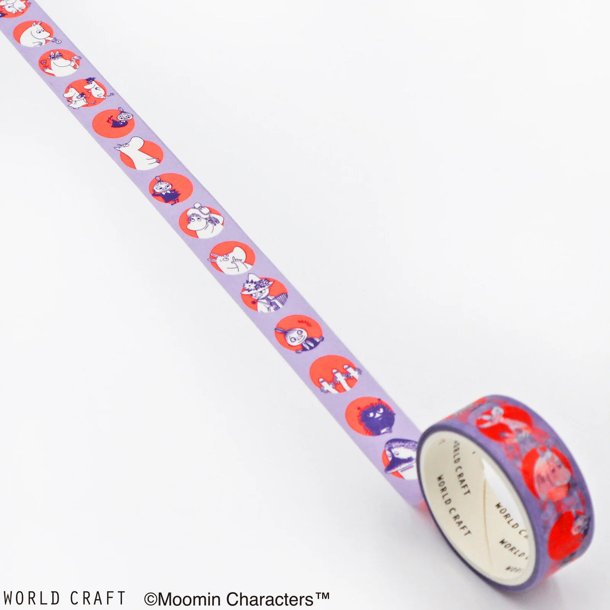 World Craft Moomin Characters Japanese Washi Masking Tape, 15mm x 5m