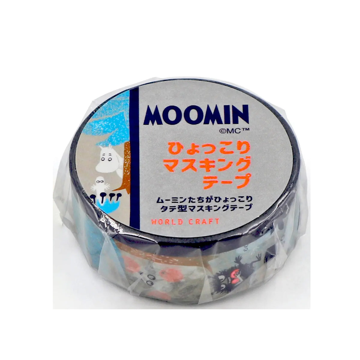 World Craft Moomin Characters Japanese Washi Masking Tape, 15mm x 5m